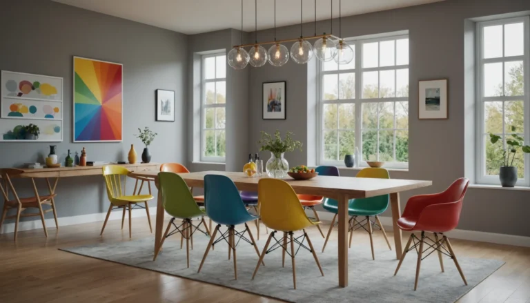 lot de 4 chaises couleurs différentes
