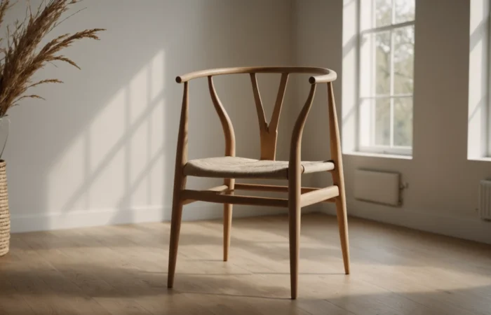 chaise Wishbone en chêne huilé