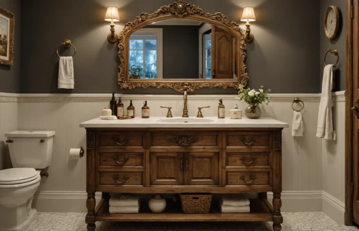 ancien meuble salle de bain