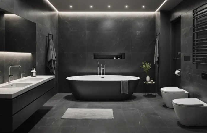 carbonite plate salle de bain